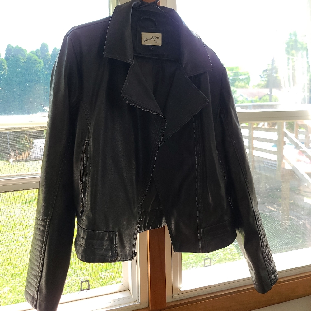 Cropped Moto Jacket